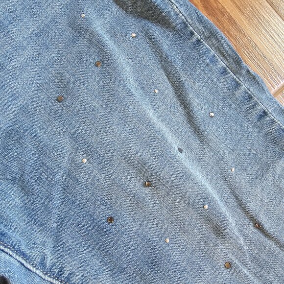 ✨ Levi's 711 Bejeweled Skinny Jeans – Size 31, Light Wash - Picture 3 of 4